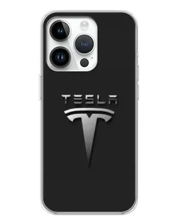 Чохол для Huawei Honor X7d з картинкою «Сталевий логотип Tesla»