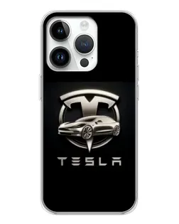Чохол для Huawei Honor X7d з картинкою «Tesla — срібне авто»