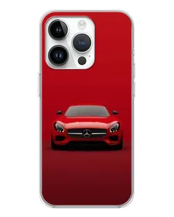 Чехол для Huawei Honor X7d с картинкой «Красный Mercedes AMG»
