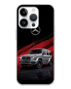 Чехол для Huawei Honor X7d с картинкой «Mercedes G-Class красный»