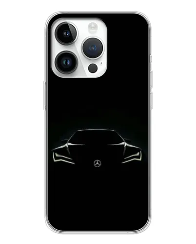 Чехол для Huawei Honor X7d с картинкой «Mercedes — силуэт авто» Чехол для Huawei Honor X7d с картинкой «Mercedes — силуэт авто»