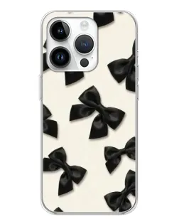 Чехол для Huawei Honor X7d с картинкой «Черные бантики»