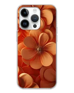 Чохол для Huawei Honor X7d з картинкою «Помаранчева макро квітка»