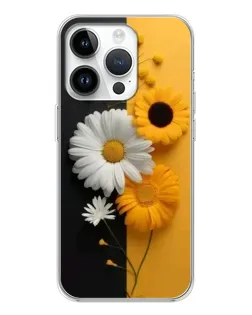 Чохол для Huawei Honor X7d з картинкою «Соняшник та ромашка»