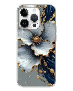 Чохол для Huawei Honor X7d з картинкою «Біла квітка та золотий флюїд»