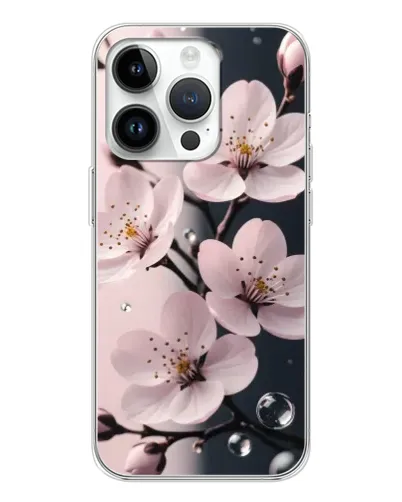 Чехол для Huawei Honor X7d с картинкой «Нежная сакура и капли» Чехол для Huawei Honor X7d с картинкой «Нежная сакура и капли»
