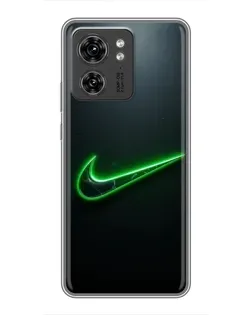 Чехол для Huawei Honor X8 5G с картинкой «Неоновый контур Nike»