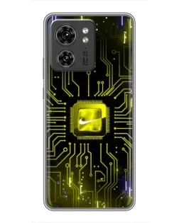 Чехол для Huawei Honor X8 5G с картинкой «Nike — золотая искра»