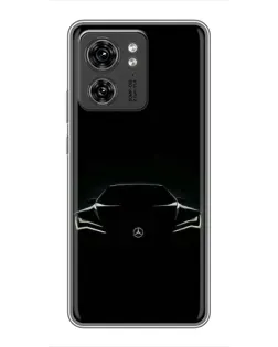 Чехол для Huawei Honor X8 5G с картинкой «Mercedes — силуэт авто»
