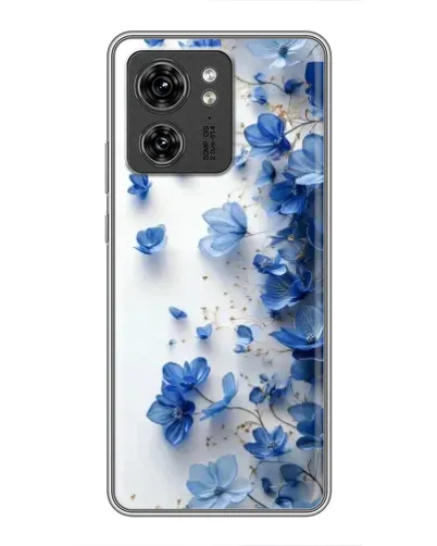Чехол для Huawei Honor X8 5G с картинкой «Голубой цветочный каскад»