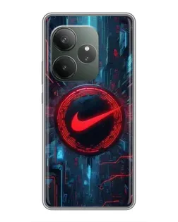 Чехол для Huawei Honor X80i с картинкой «Техногенный стиль Nike»