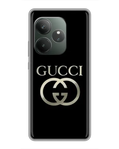 Чехол для Huawei Honor X80i с картинкой «Gucci — золото на черном» Чехол для Huawei Honor X80i с картинкой «Gucci — золото на черном»
