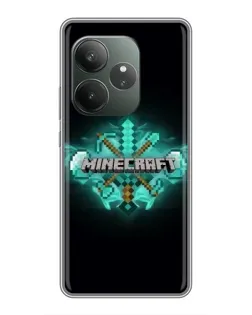 Чохол для Huawei Honor X80i з картинкою «Minecraft Diamond лого»