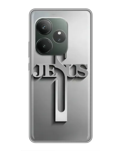 Чехол для Huawei Honor X80i с картинкой «Металлический крест Jesus» Чехол для Huawei Honor X80i с картинкой «Металлический крест Jesus»