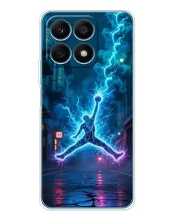 Чехол для Huawei Honor X8a с картинкой «Jordan Gold Jumpman»