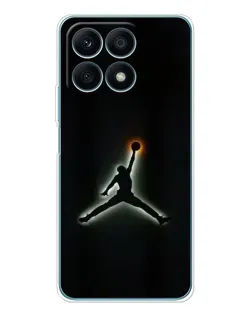 Чехол для Huawei Honor X8a с картинкой «Jordan Gradient Logo»