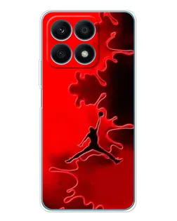 Чехол для Huawei Honor X8a с картинкой «Jordan Red Smoke»