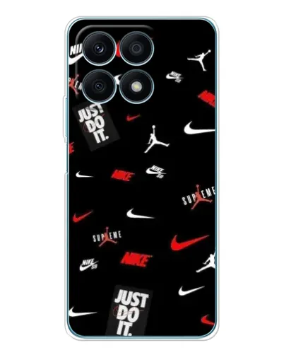 Чехол для Huawei Honor X8a с картинкой «Nike Mix Pattern»