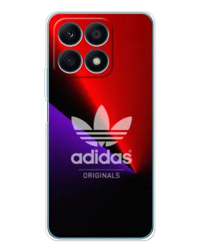 Чехол для Huawei Honor X8a с картинкой «Adidas Red Neon»