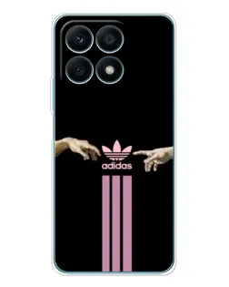 Чехол для Huawei Honor X8a с картинкой «Adidas Hands»