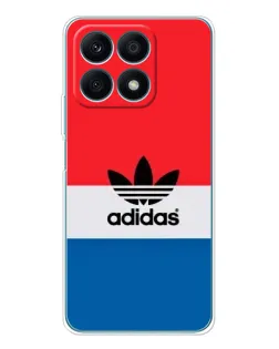 Чехол для Huawei Honor X8a с картинкой «Ретро блоки Adidas»