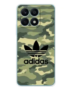 Чехол для Huawei Honor X8a с картинкой «Милитари стиль Adidas»