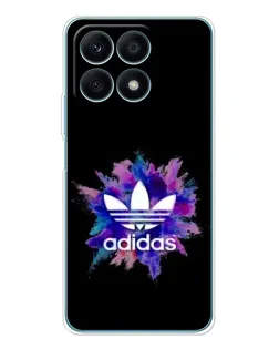 Чехол для Huawei Honor X8a с картинкой «Взрыв красок Adidas»