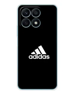 Чехол для Huawei Honor X8a с картинкой «Черная классика Adidas»