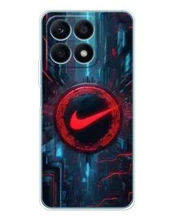 Чехол для Huawei Honor X8a с картинкой «Техногенный стиль Nike»