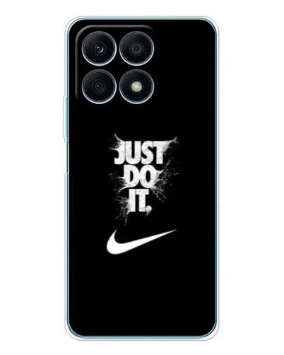 Чехол для Huawei Honor X8a с картинкой «Текстовый принт Nike»