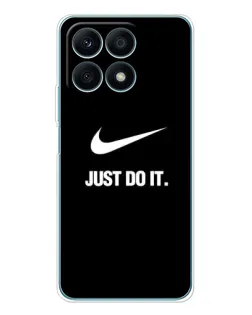 Чехол для Huawei Honor X8a с картинкой «Классический принт Nike»