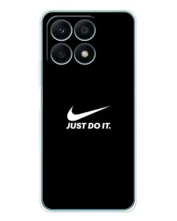 Чехол для Huawei Honor X8a с картинкой «Минимализм от Nike»
