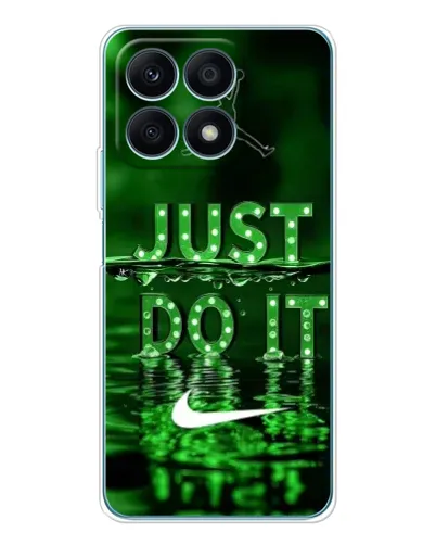 Чехол для Huawei Honor X8a с картинкой «Зеленый неоновый Nike»