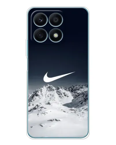 Чехол для Huawei Honor X8a с картинкой «Nike — зимние горы»