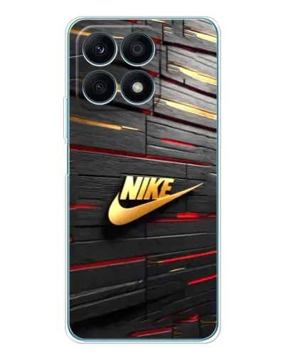 Чехол для Huawei Honor X8a с картинкой «Золотой Nike на металле»