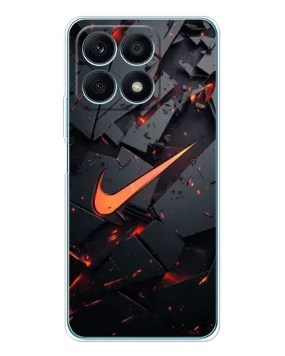 Чехол для Huawei Honor X8a с картинкой «Nike — эффект разломов»