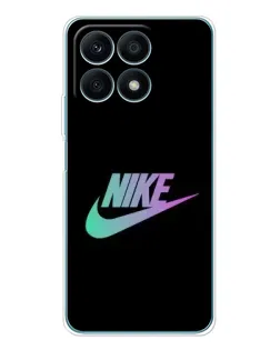 Чехол для Huawei Honor X8a с картинкой «Nike — городская ночь»