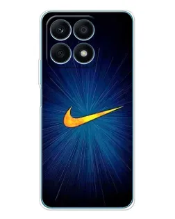 Чехол для Huawei Honor X8a с картинкой «Синий пульс Nike»