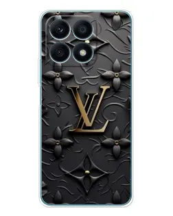 Чехол для Huawei Honor X8a с картинкой «Кожаная текстура LV»