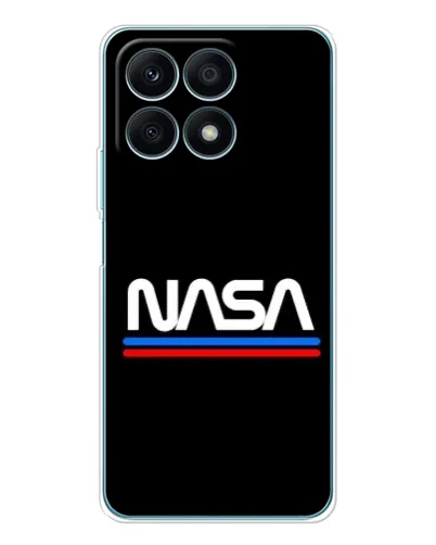 Чехол для Huawei Honor X8a с картинкой «NASA — классика Red Blue»