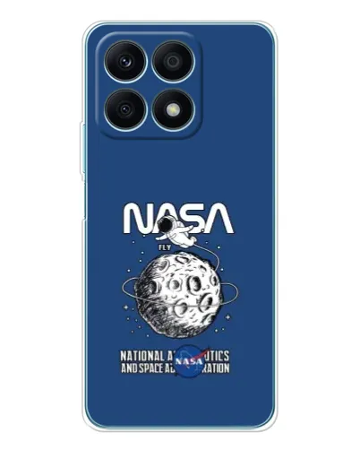 Чехол для Huawei Honor X8a с картинкой «NASA — лунная миссия»