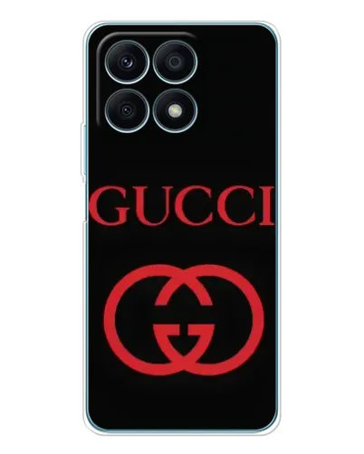 Чехол для Huawei Honor X8a с картинкой «Gucci — красный логотип» Чехол для Huawei Honor X8a с картинкой «Gucci — красный логотип»