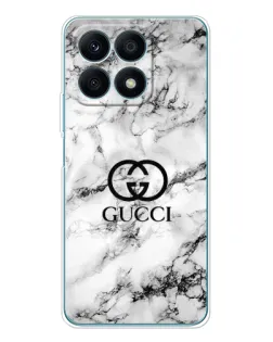 Чехол для Huawei Honor X8a с картинкой «Gucci — мраморный шик»