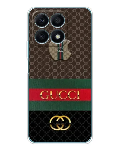 Чехол для Huawei Honor X8a с картинкой «Gucci — брендированный десерт» Чехол для Huawei Honor X8a с картинкой «Gucci — брендированный десерт»