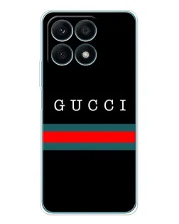 Чехол для Huawei Honor X8a с картинкой «Gucci — красный пояс»