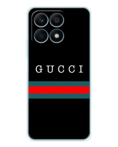 Чехол для Huawei Honor X8a с картинкой «Gucci — красный пояс» Чехол для Huawei Honor X8a с картинкой «Gucci — красный пояс»