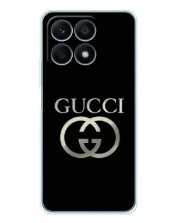 Чохол для Huawei Honor X8a з картинкою «Gucci — золото на чорному» Чохол для Huawei Honor X8a з картинкою «Gucci — золото на чорному»