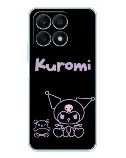 Чохол для Huawei Honor X8a з картинкою «Kuromi — чорний мінімалізм» Чохол для Huawei Honor X8a з картинкою «Kuromi — чорний мінімалізм»