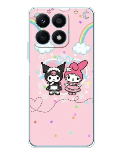Чохол для Huawei Honor X8a з картинкою «My Melody та Kuromi» Чохол для Huawei Honor X8a з картинкою «My Melody та Kuromi»