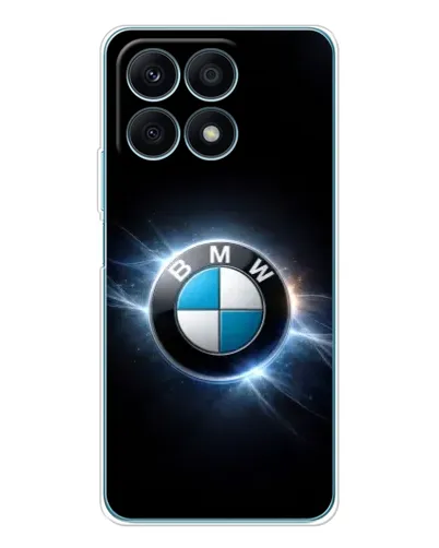 Чехол для Huawei Honor X8a с картинкой «BMW — неоновое сияние»